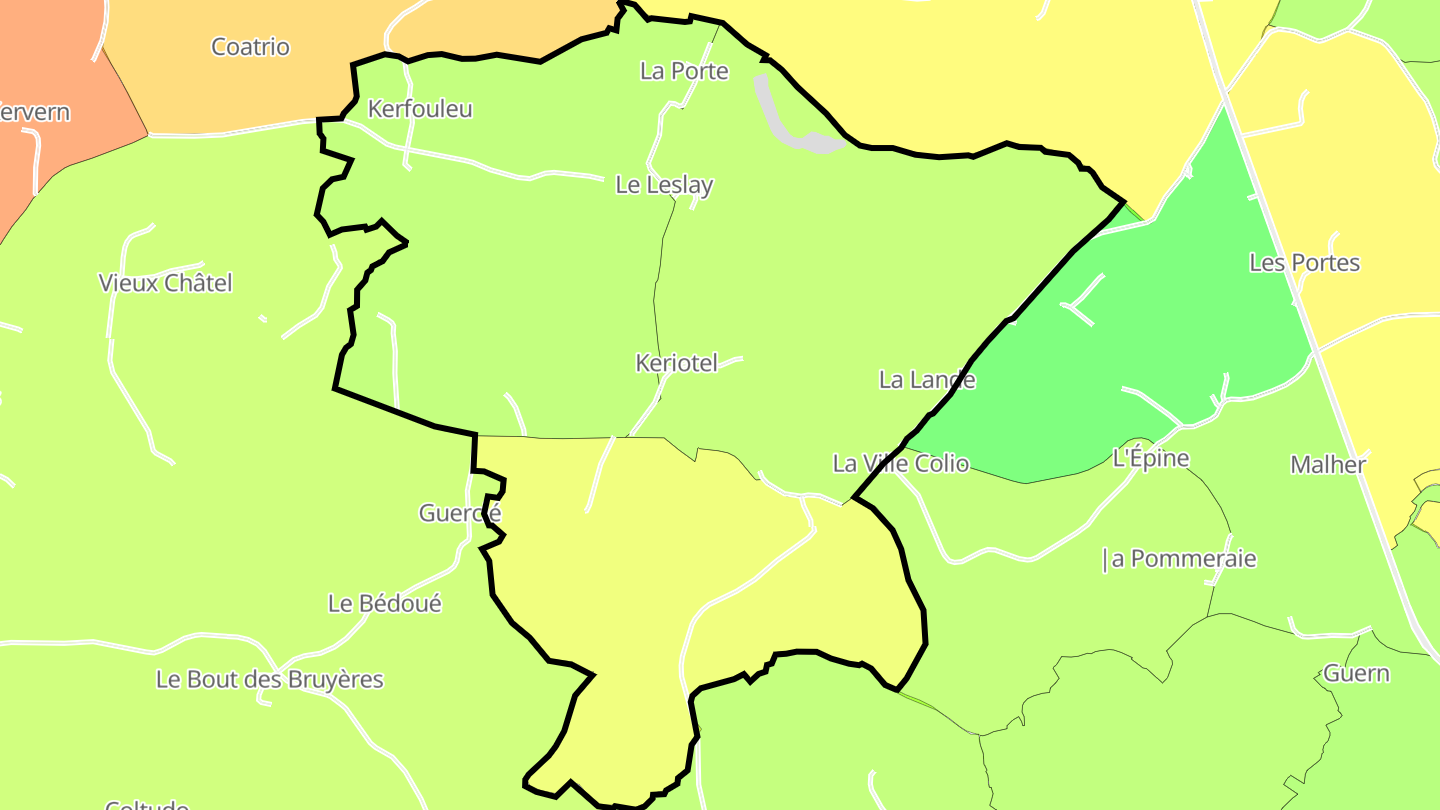 Carte des prix de l'immobilier Le Leslay
