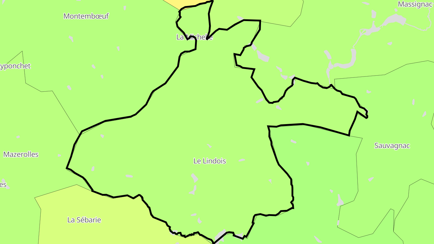 Carte des prix de l'immobilier Le Lindois