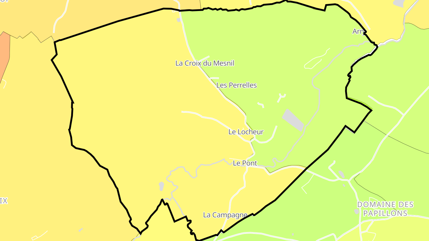 Carte des prix de l'immobilier Le Locheur