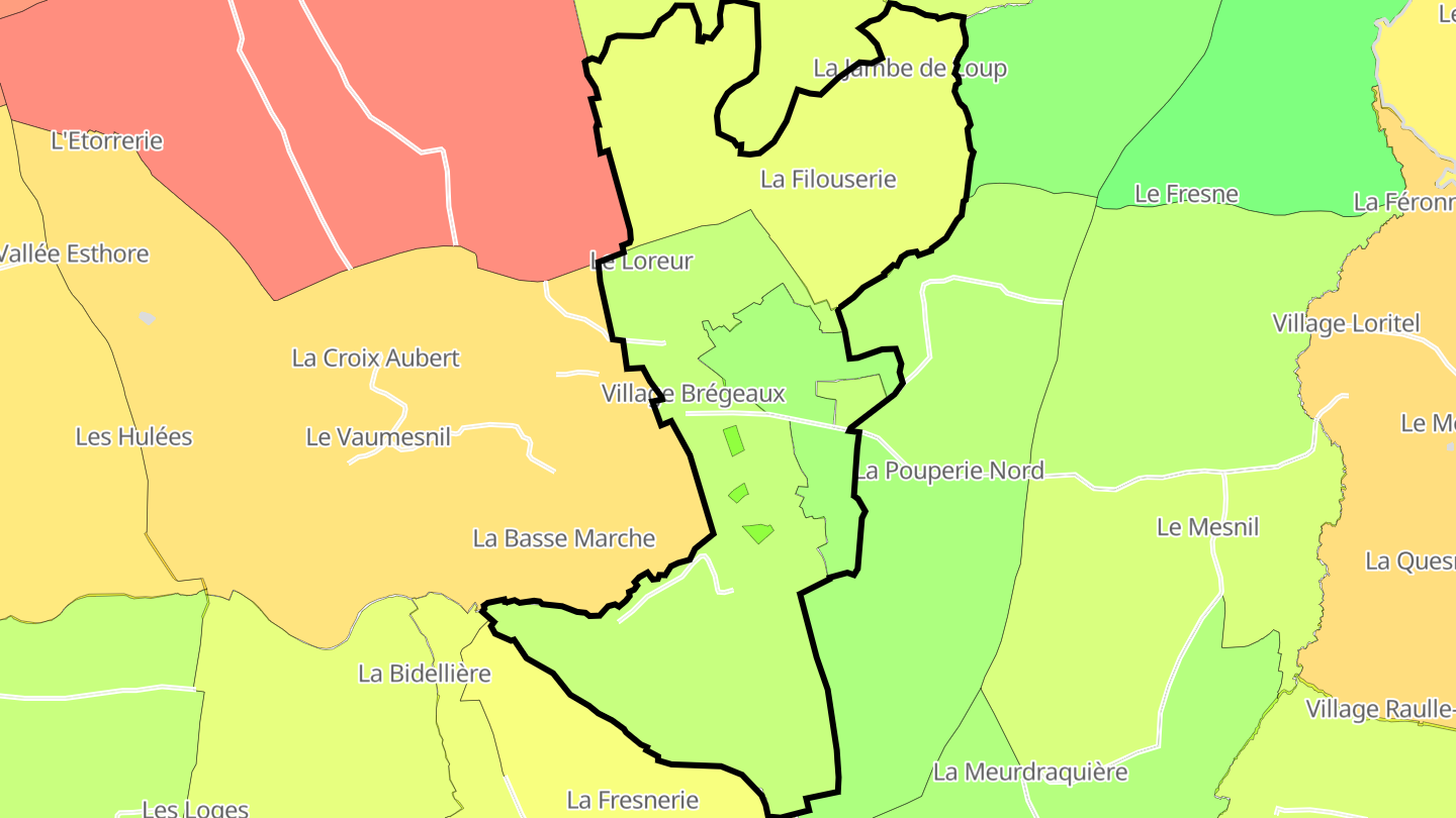 Carte des prix de l'immobilier Le Loreur