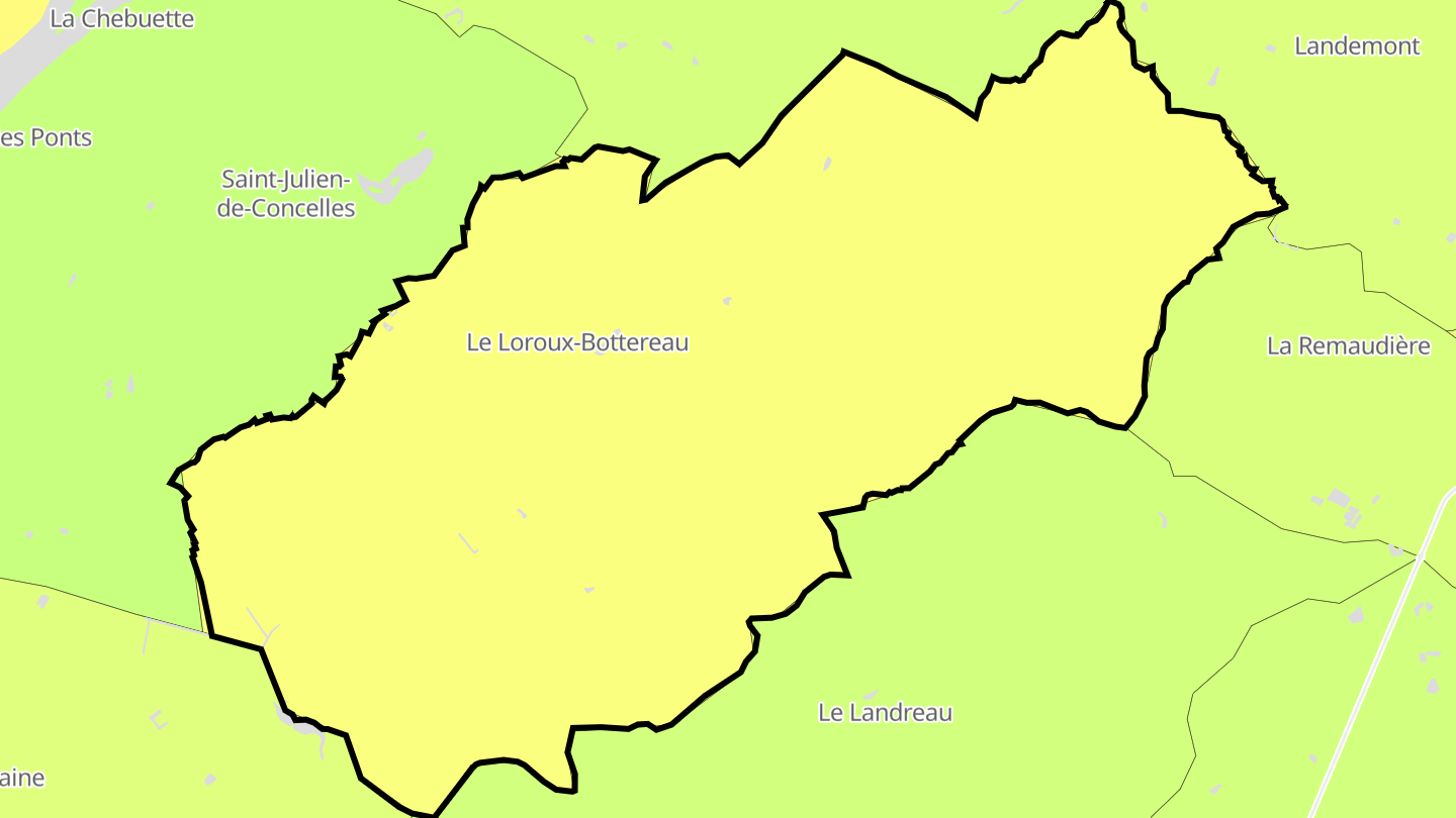 Carte des prix de l'immobilier Le Loroux-Bottereau