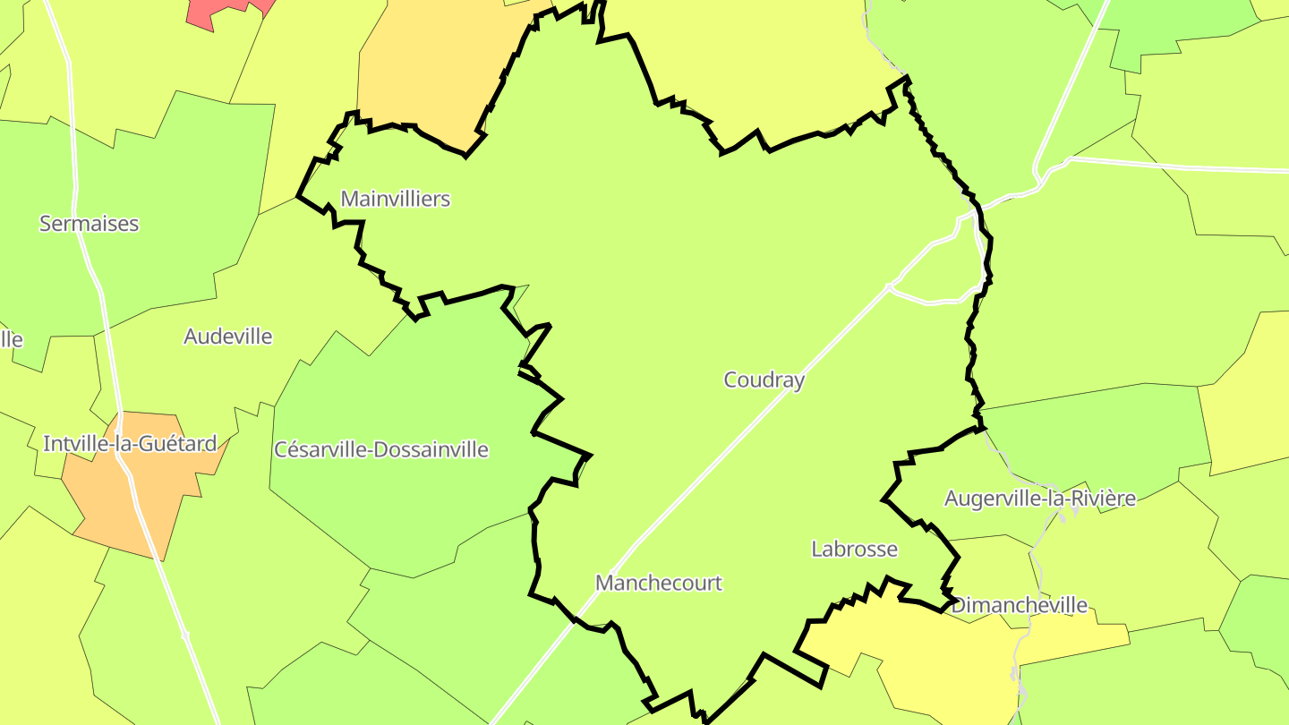 Carte des prix de l'immobilier Le Malesherbois