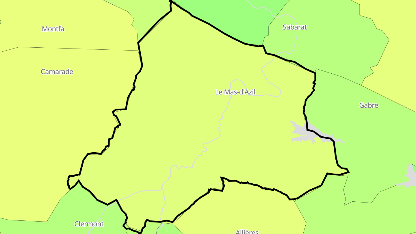 Carte des prix de l'immobilier Le Mas-d'Azil