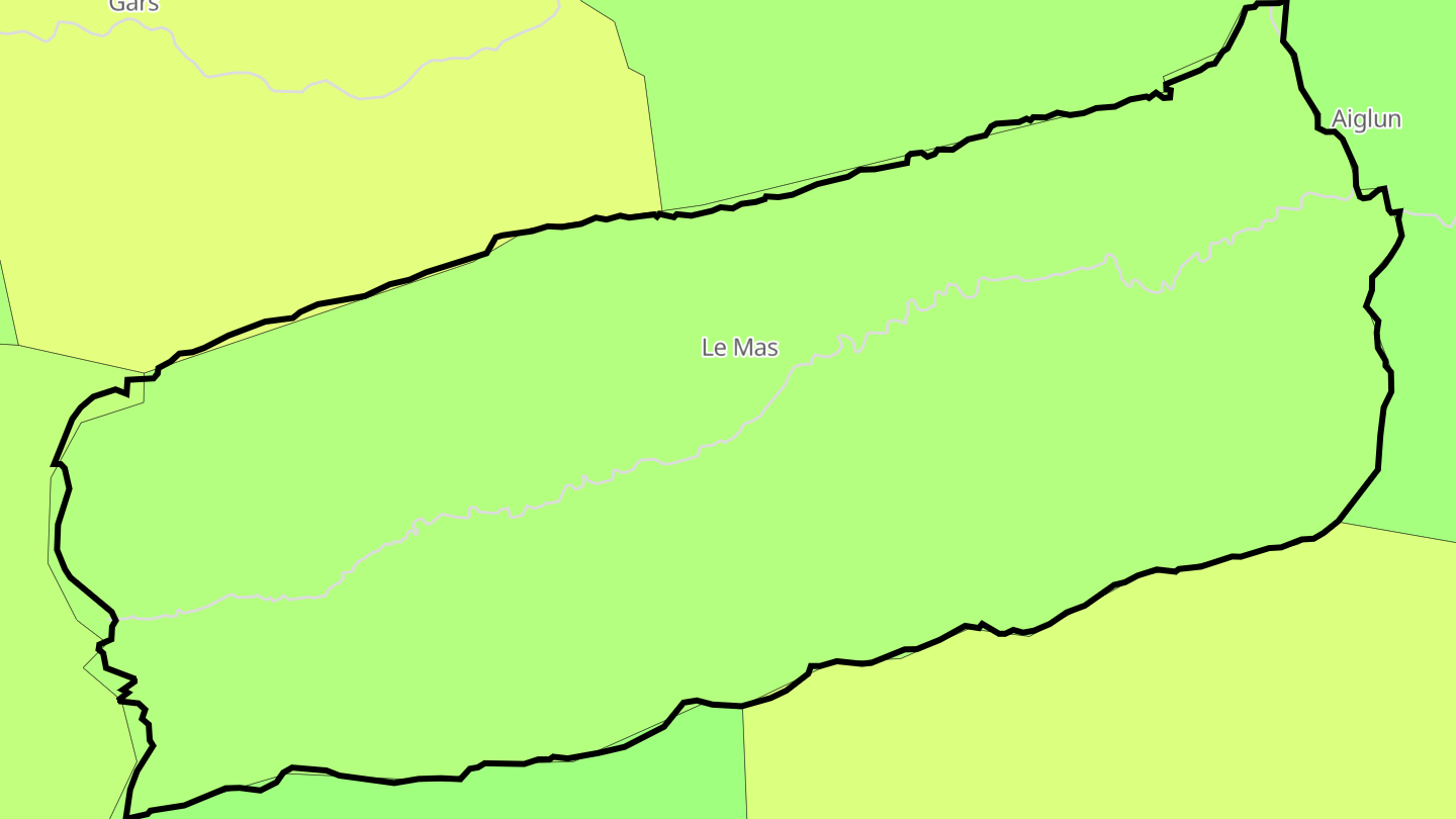 Carte des prix de l'immobilier Le Mas