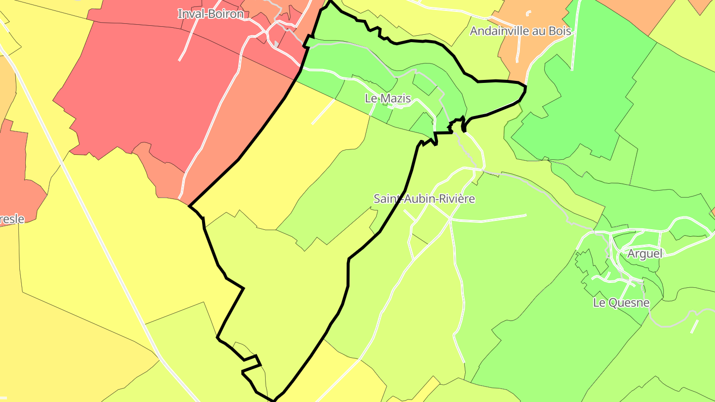 Carte des prix de l'immobilier Le Mazis