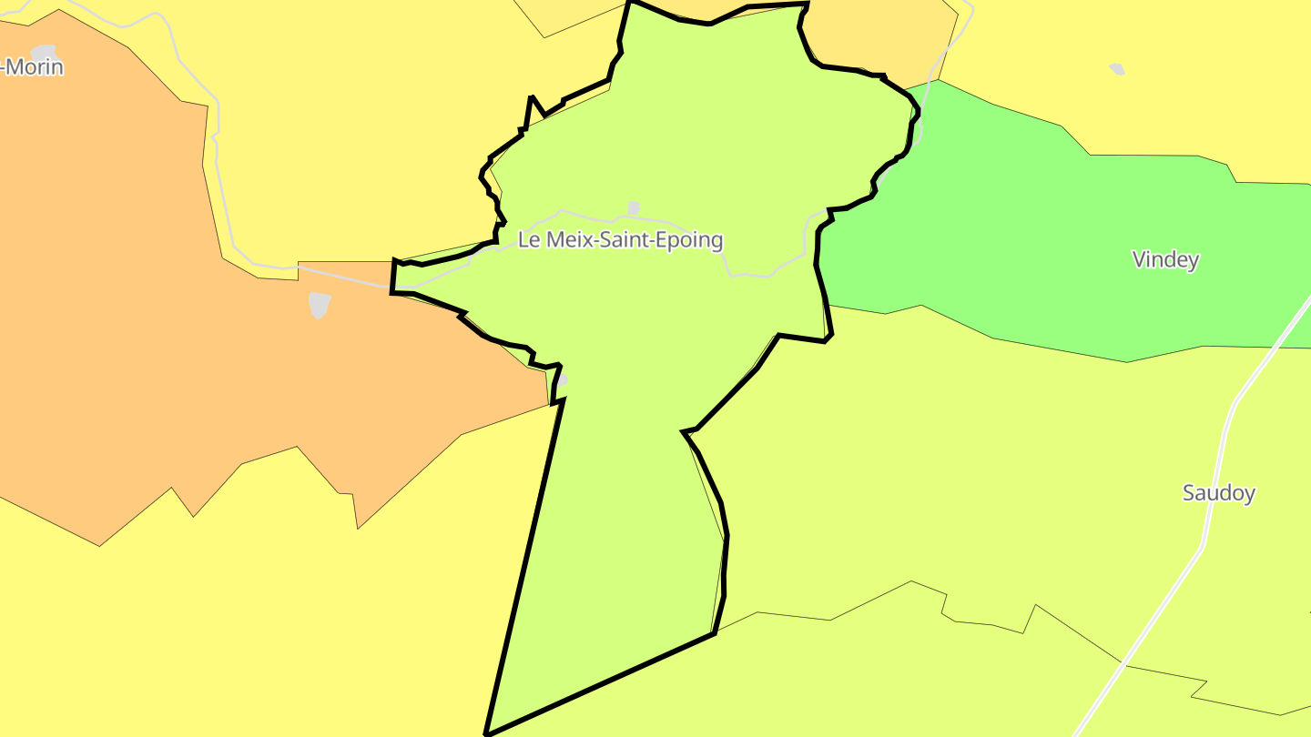 Carte des prix de l'immobilier Le Meix-Saint-Epoing