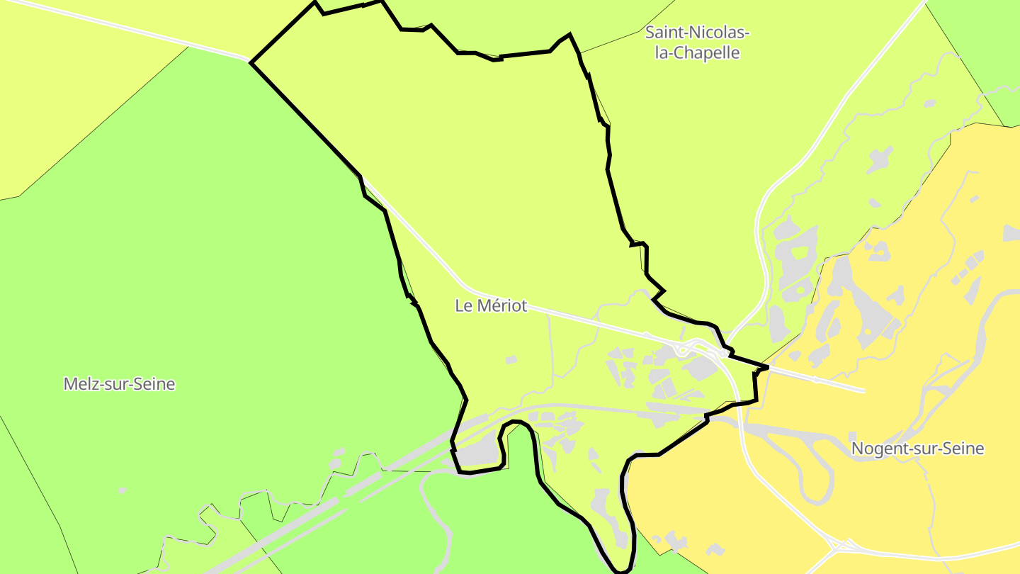 Carte des prix de l'immobilier Le Mériot