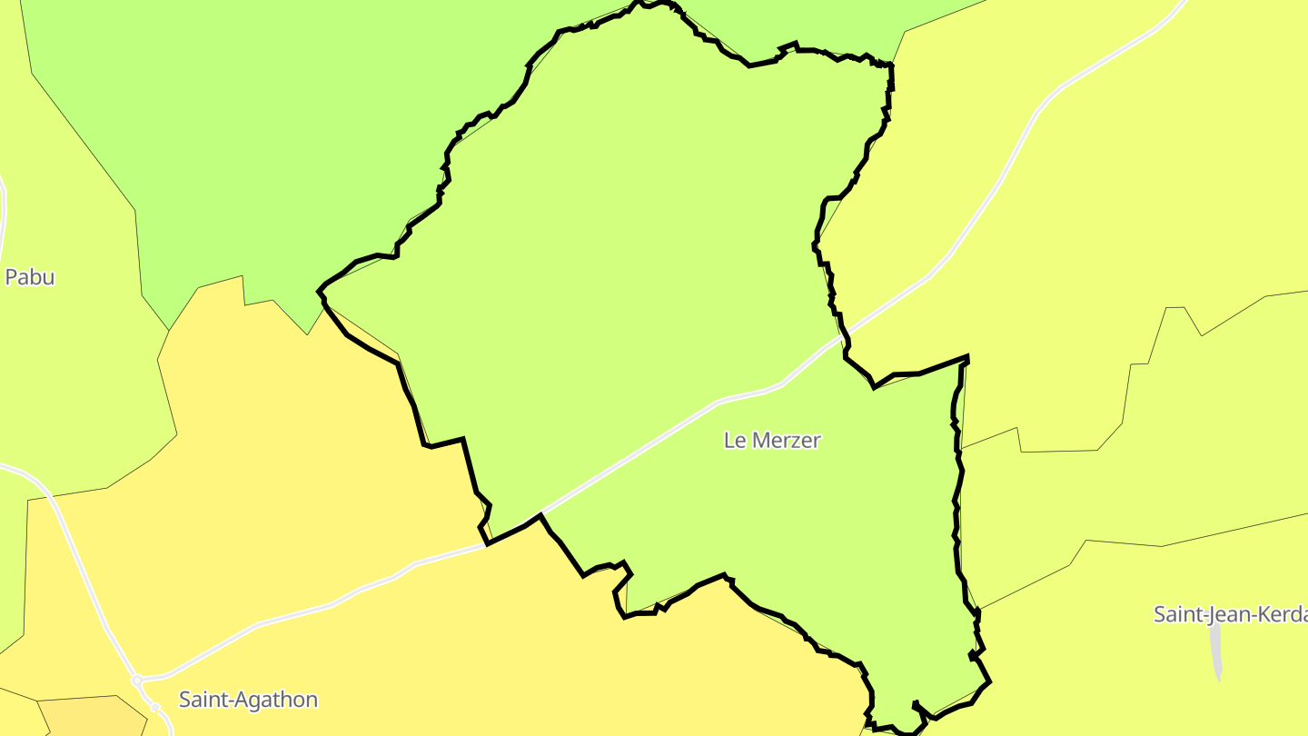 Carte des prix de l'immobilier Le Merzer