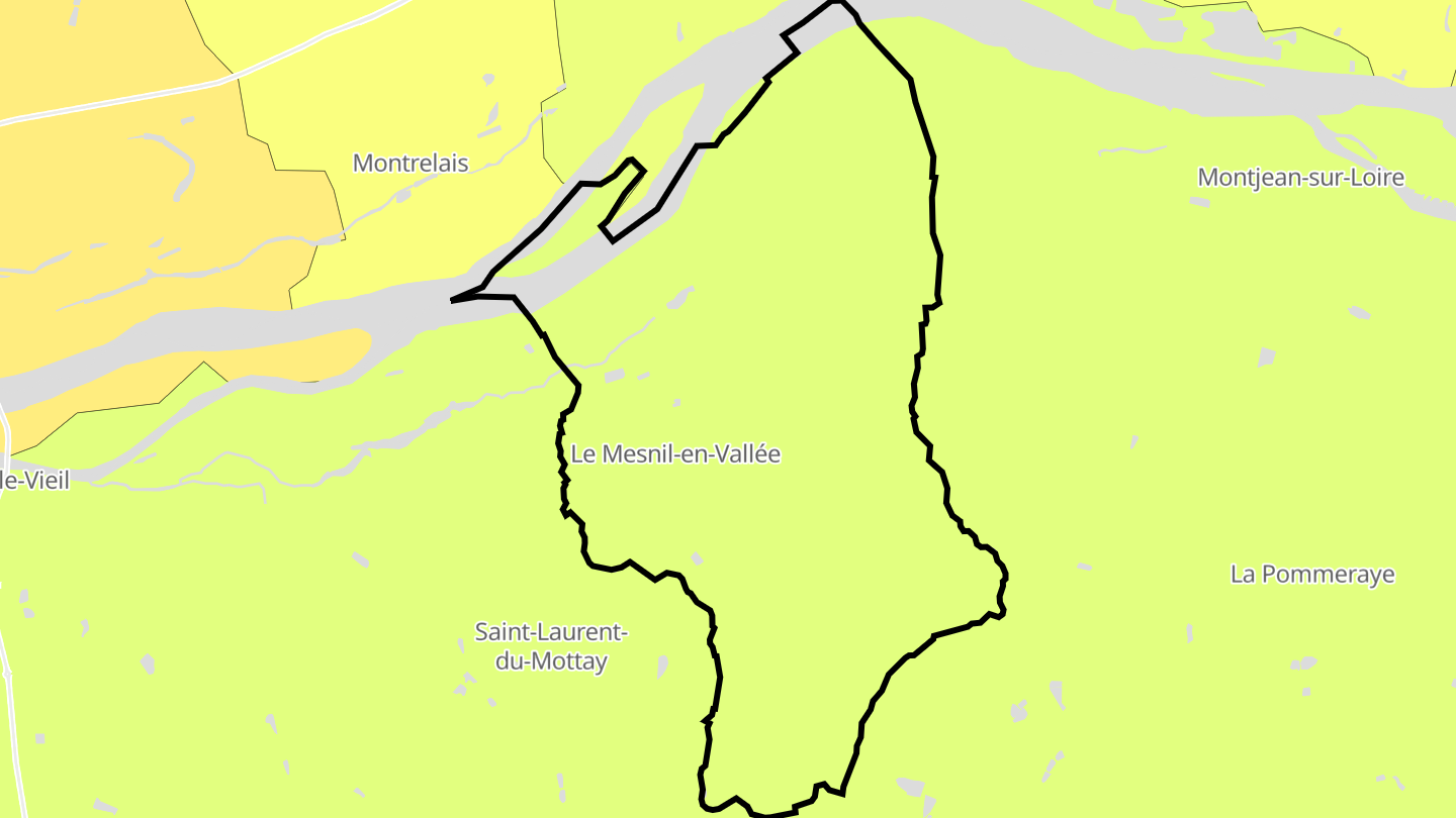 Carte des prix de l'immobilier Le Mesnil-en-Vallée