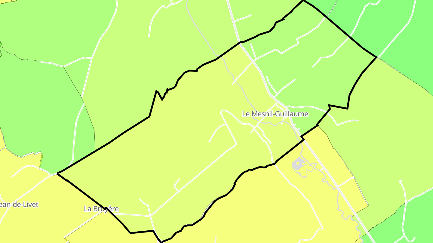 Carte des prix de l'immobilier Le Mesnil-Guillaume