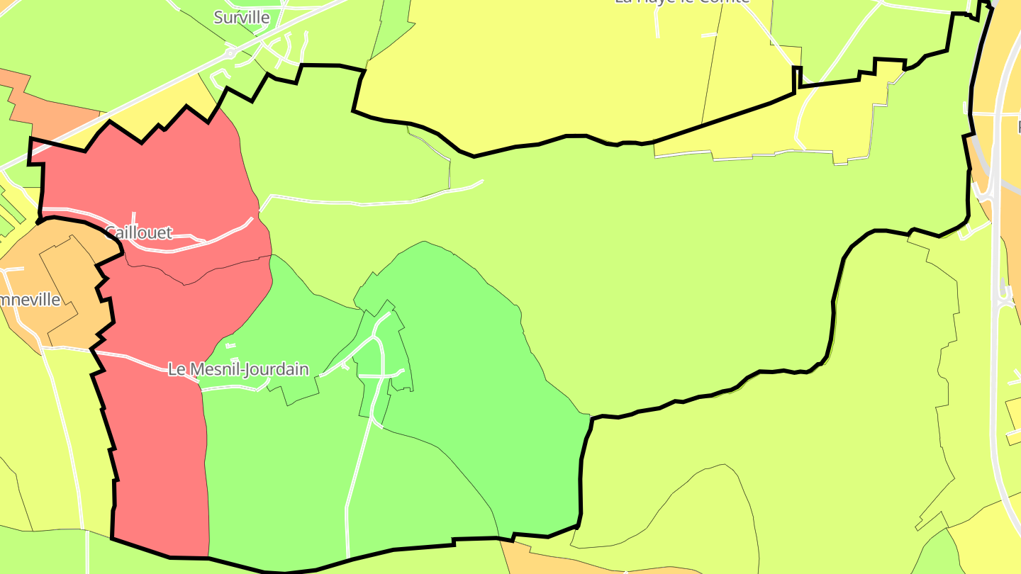 Carte des prix de l'immobilier Le Mesnil-Jourdain