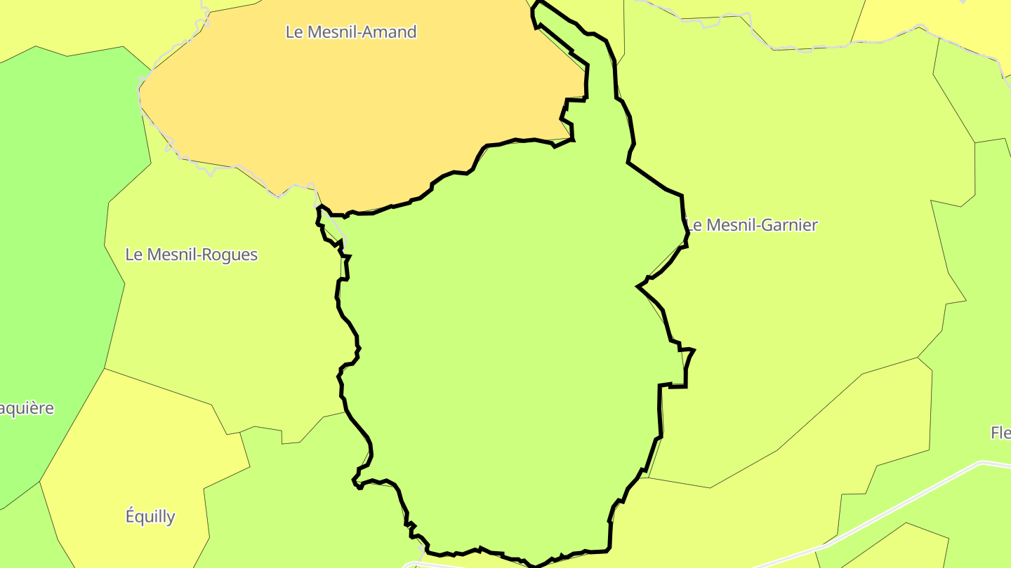 Carte des prix de l'immobilier Le Mesnil-Villeman