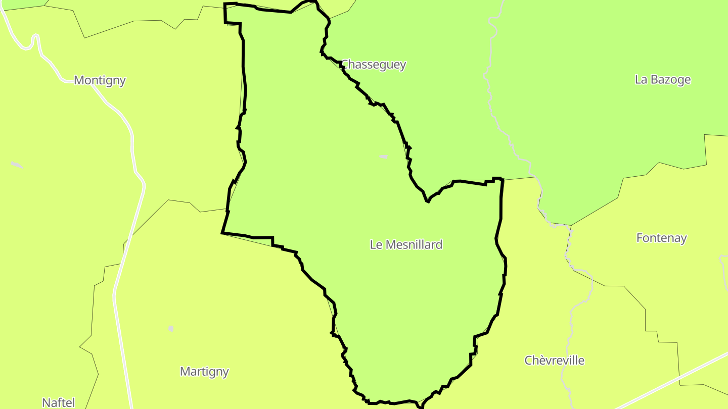 Carte des prix de l'immobilier Le Mesnillard