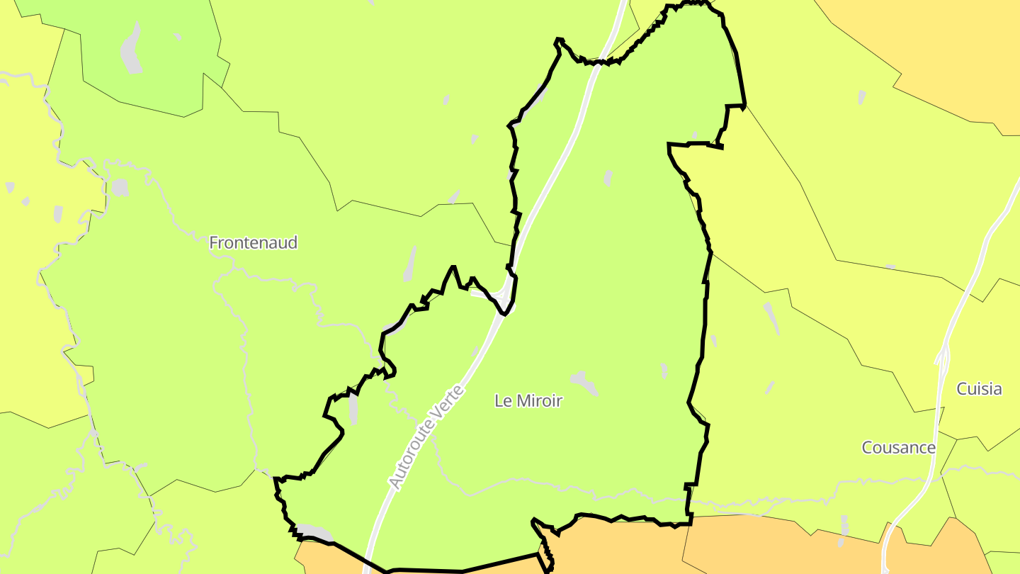 Carte des prix de l'immobilier Le Miroir