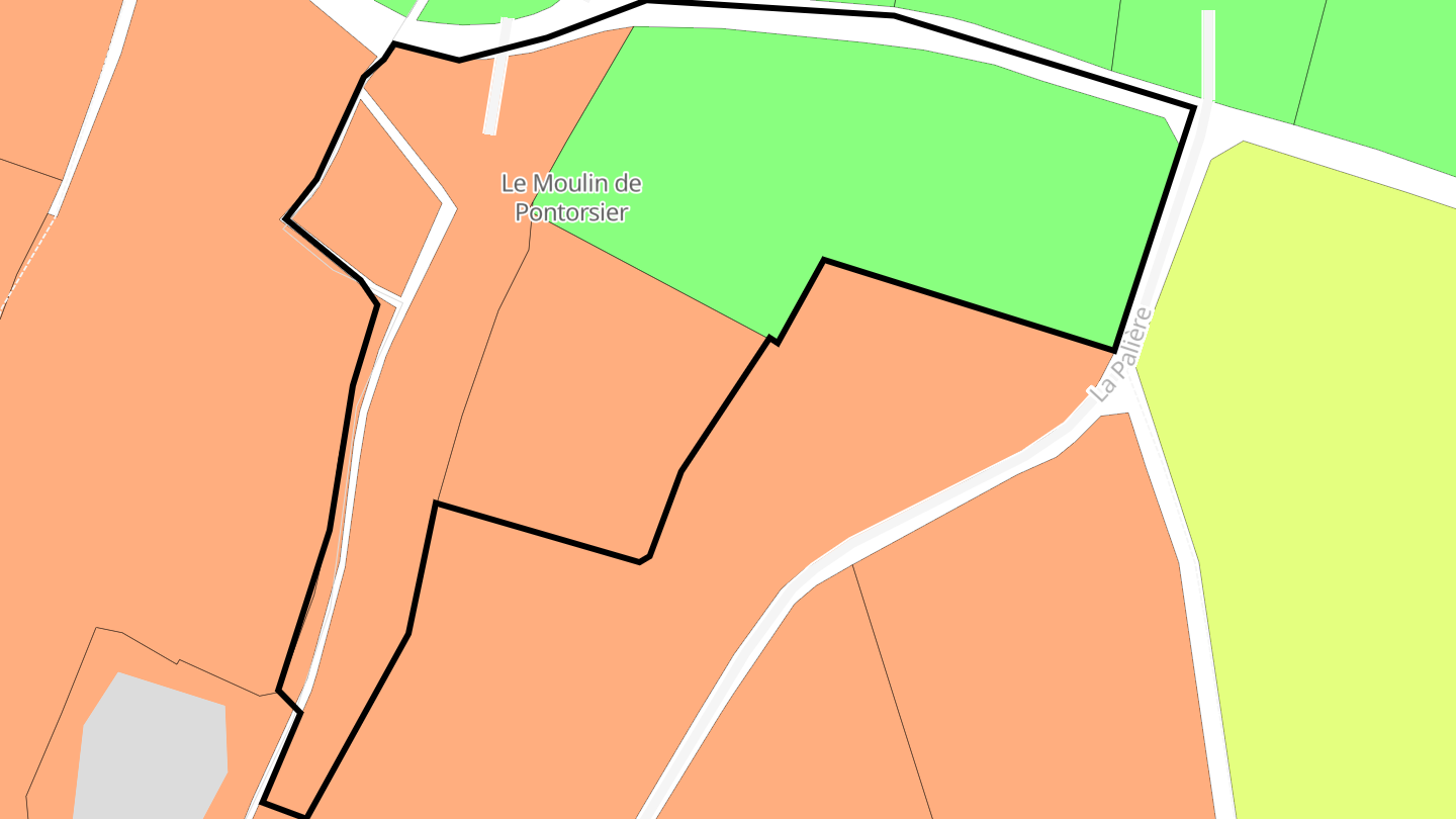 Carte des prix de l'immobilier Le Moulin de Pontorsier