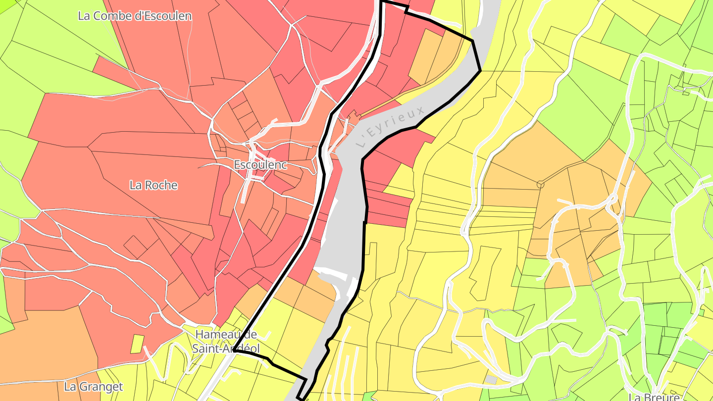 Carte des prix de l'immobilier Le Moulin
