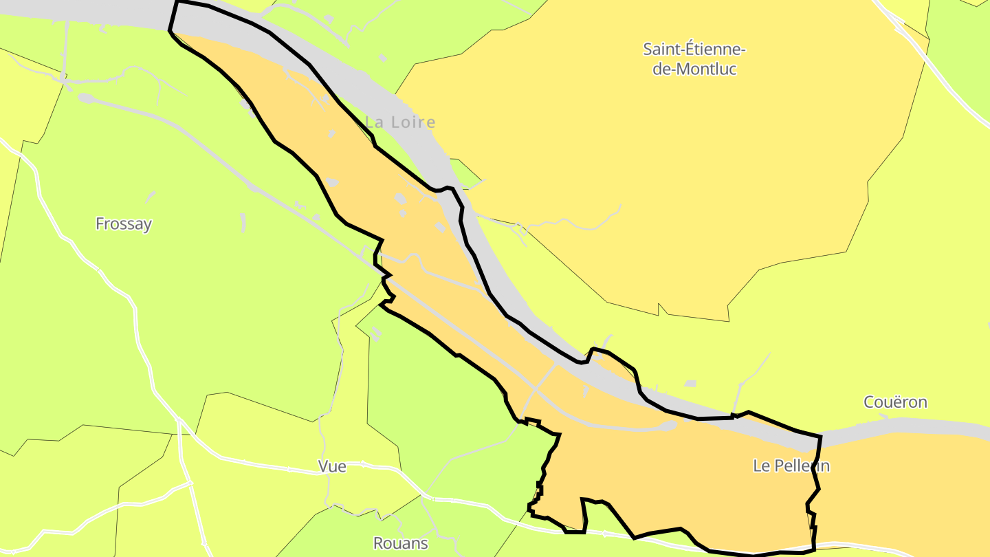 Carte des prix de l'immobilier Le Pellerin