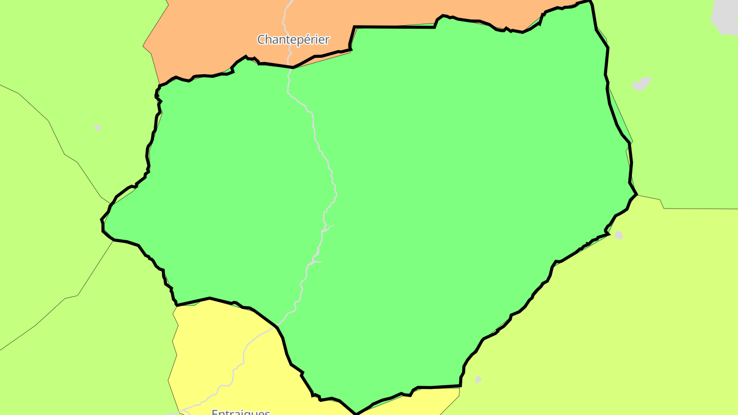 Carte des prix de l'immobilier Le Périer