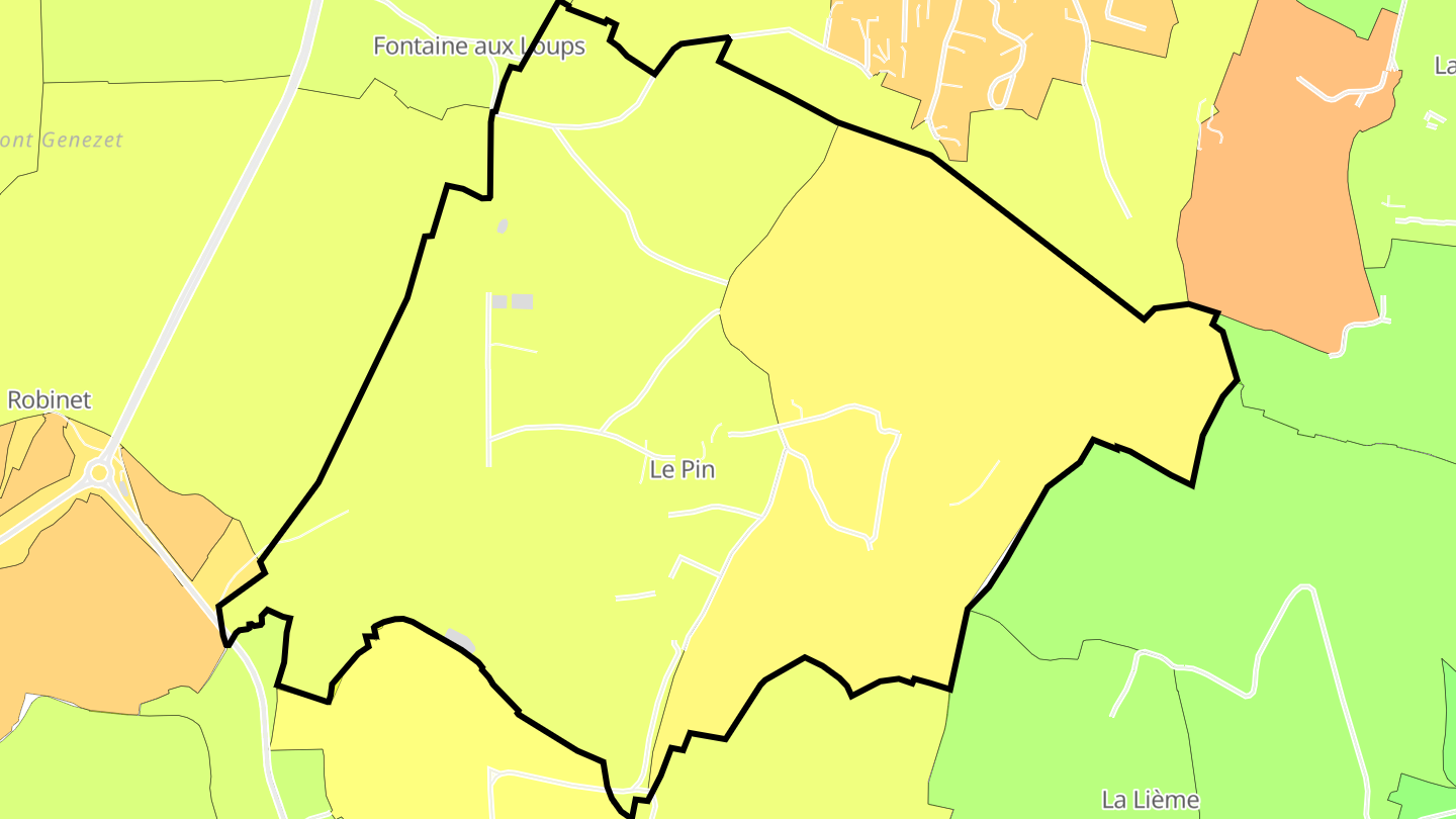 Carte des prix de l'immobilier Le Pin