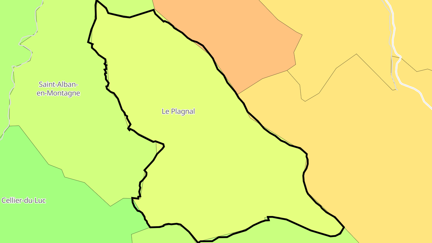 Carte des prix de l'immobilier Le Plagnal