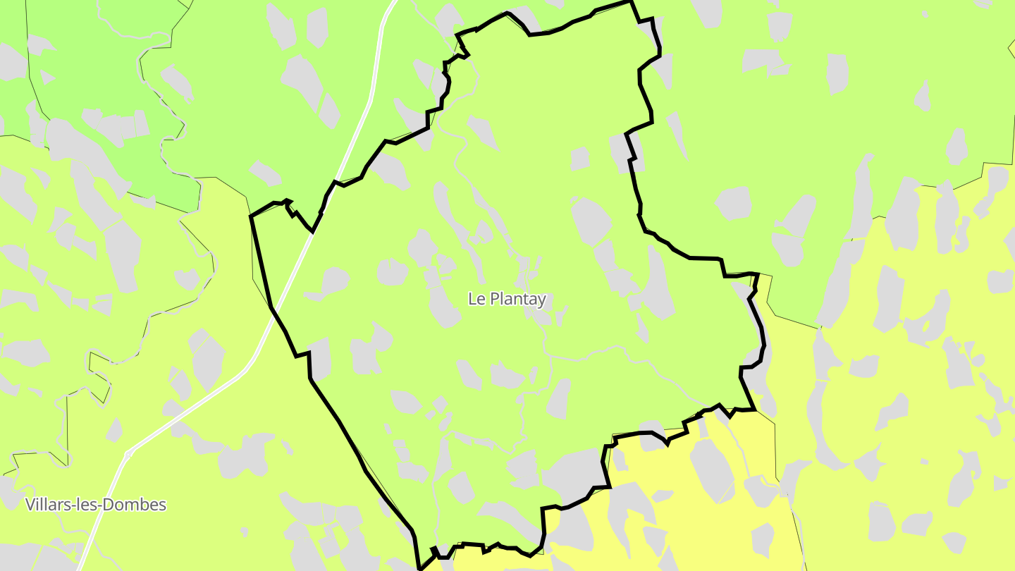 Carte des prix de l'immobilier Le Plantay