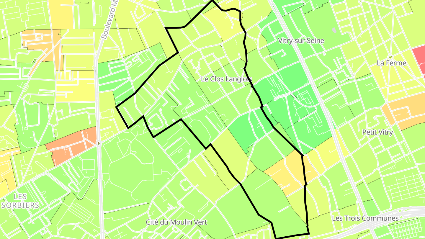 Carte des prix de l'immobilier Le Plateau