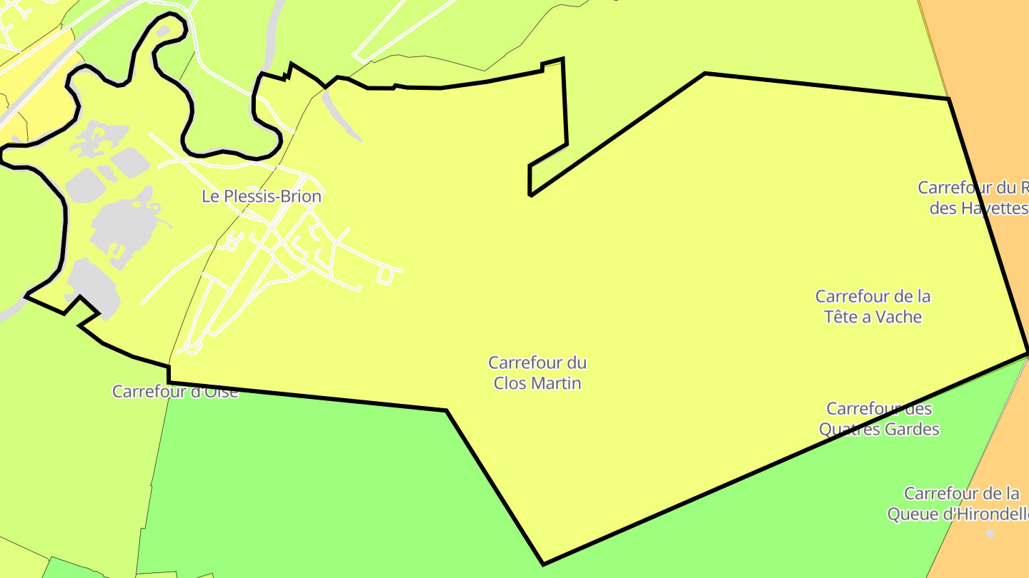 Carte des prix de l'immobilier Le Plessis-Brion