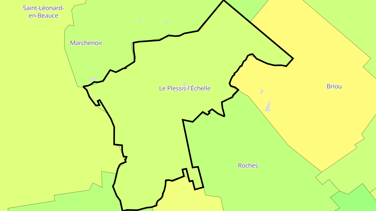 Carte des prix de l'immobilier Le Plessis-l'Échelle