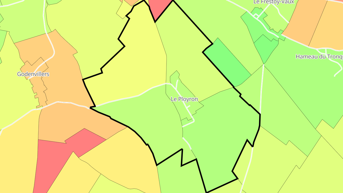 Carte des prix de l'immobilier Le Ployron