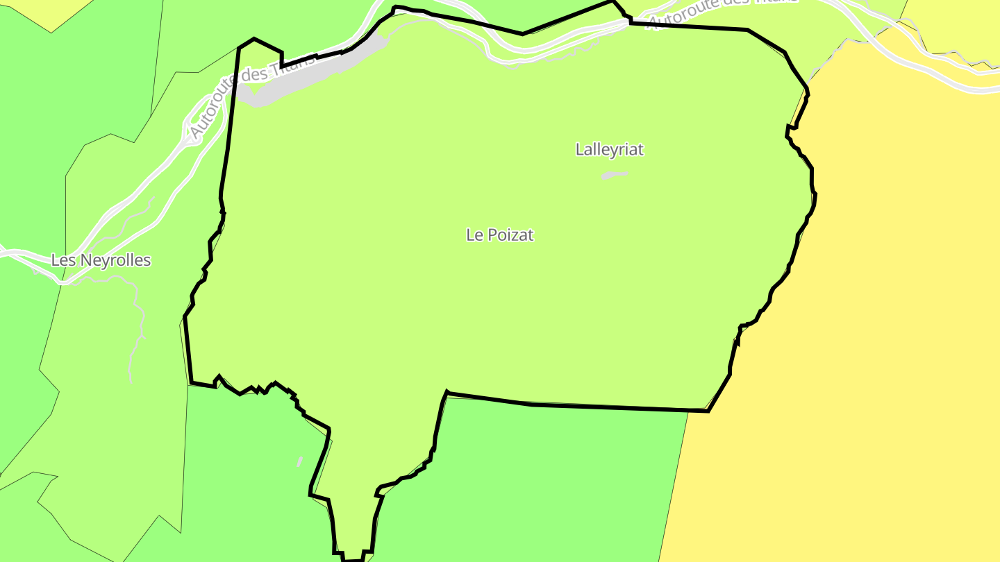 Carte des prix de l'immobilier Le Poizat-Lalleyriat