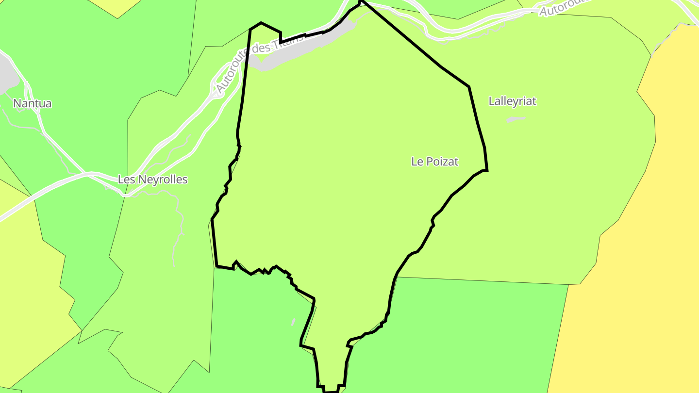 Carte des prix de l'immobilier Le Poizat