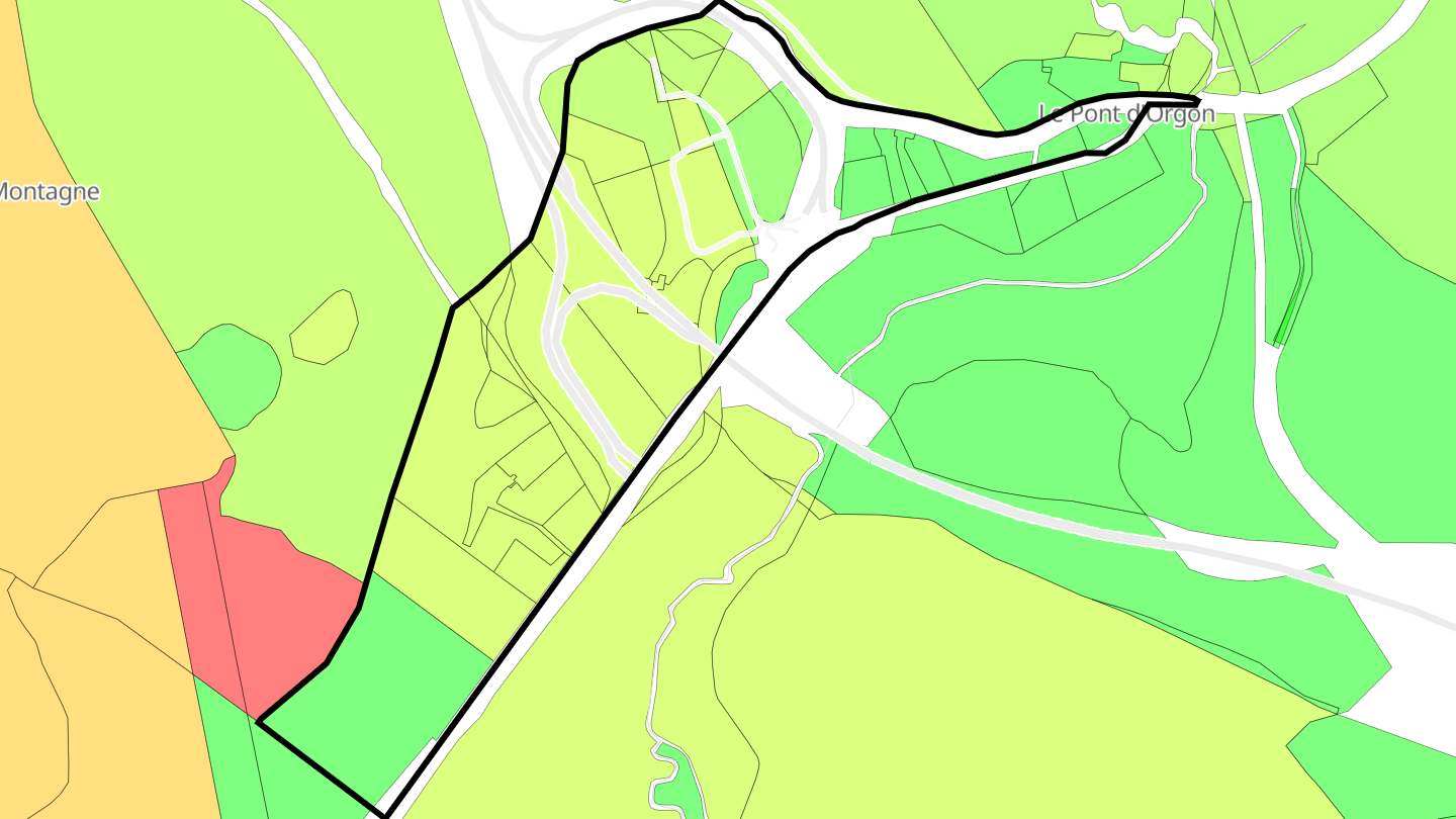 Carte des prix de l'immobilier Le Pont d'Orgon