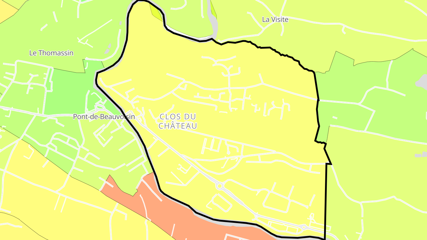 Carte des prix de l'immobilier Le Pont-de-Beauvoisin