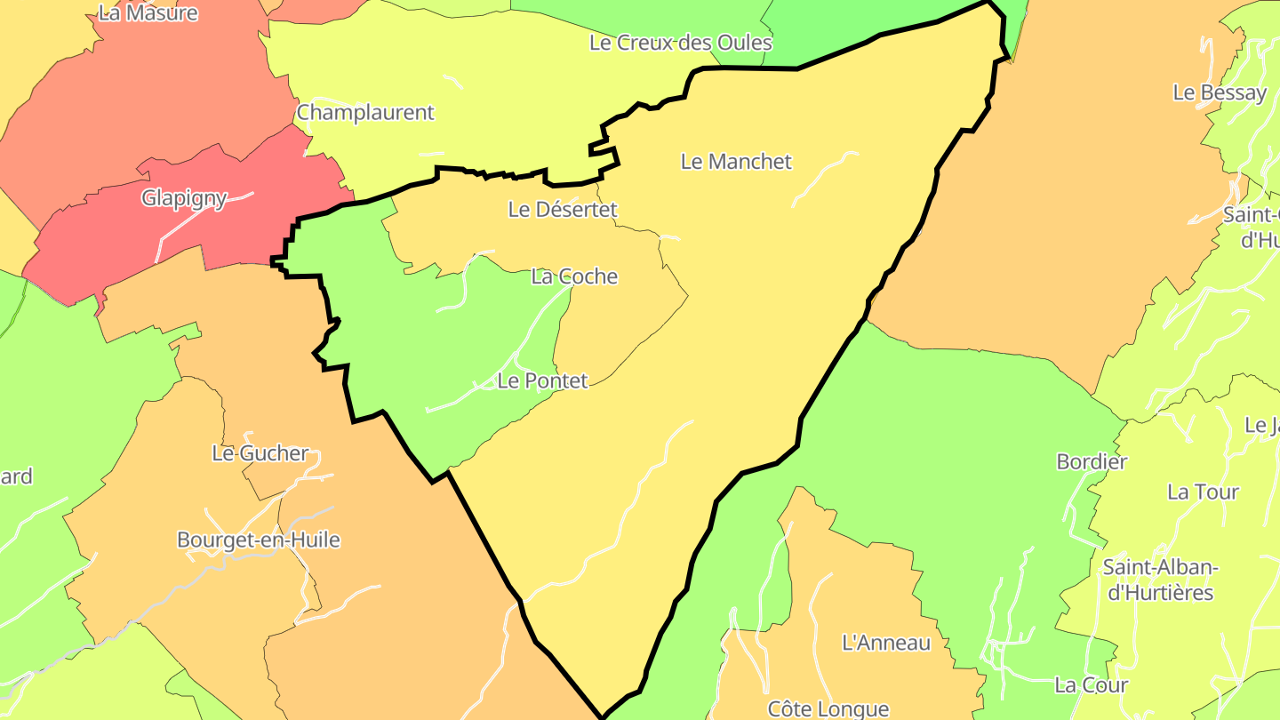 Carte des prix de l'immobilier Le Pontet