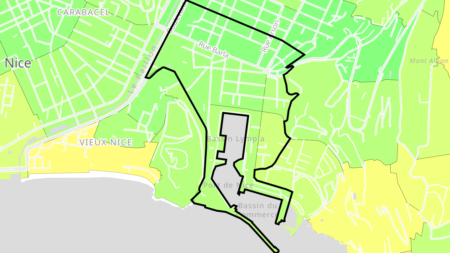 Carte des prix de l'immobilier Le Port