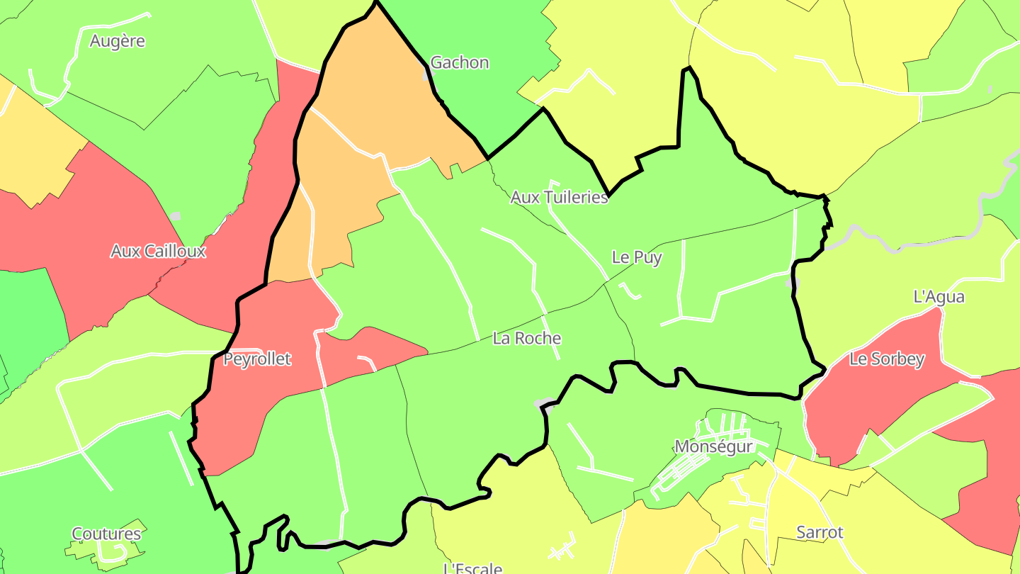 Carte des prix de l'immobilier Le Puy