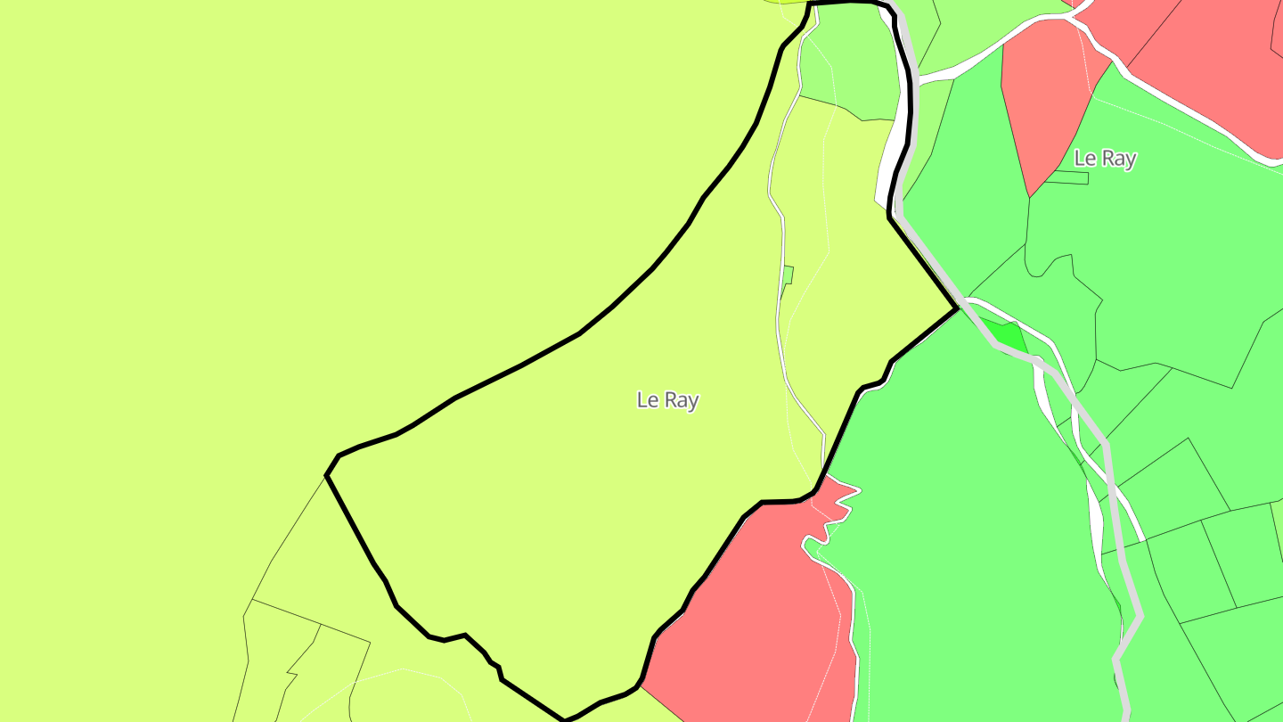 Carte des prix de l'immobilier Le Ray