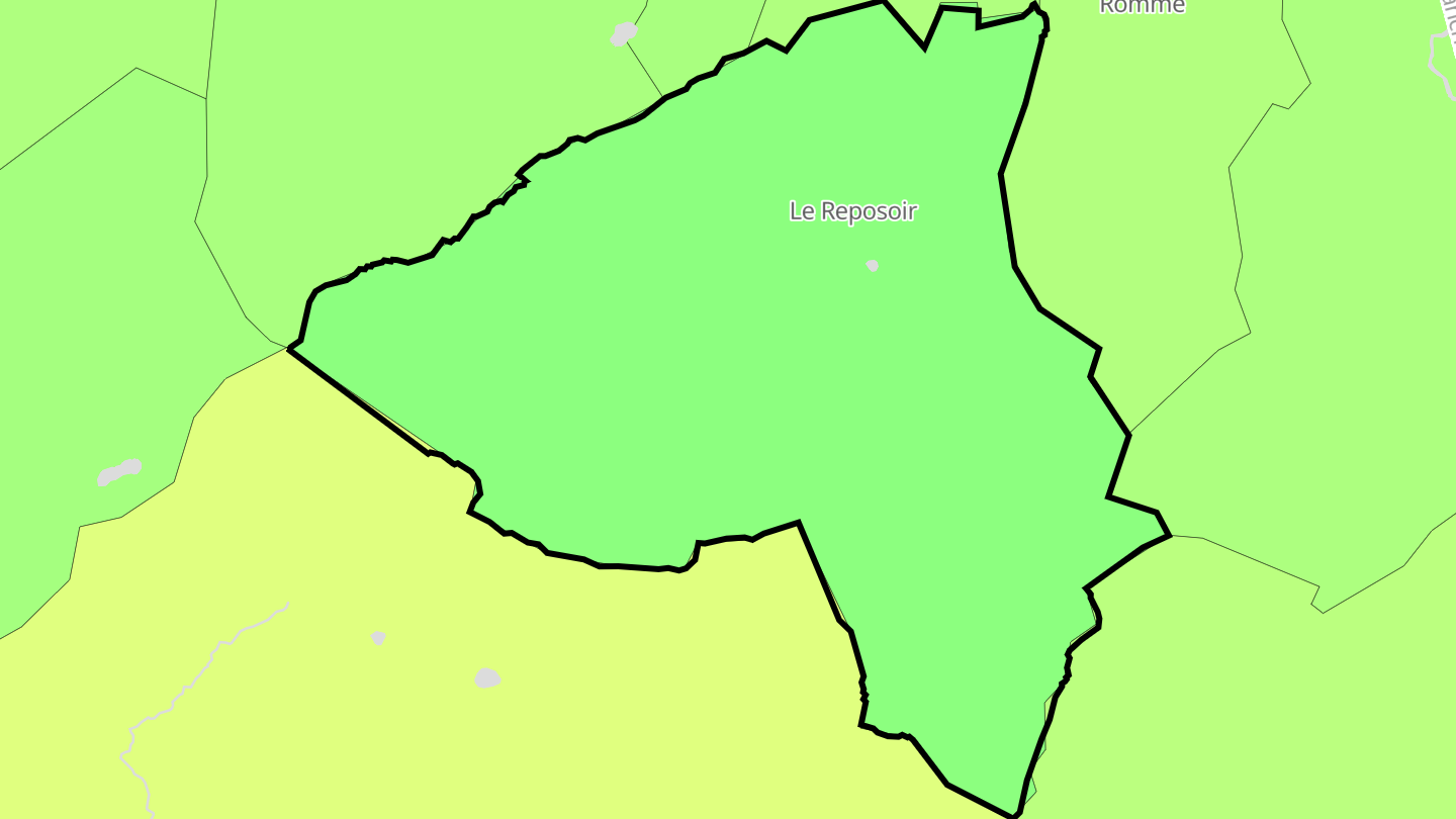 Carte des prix de l'immobilier Le Reposoir