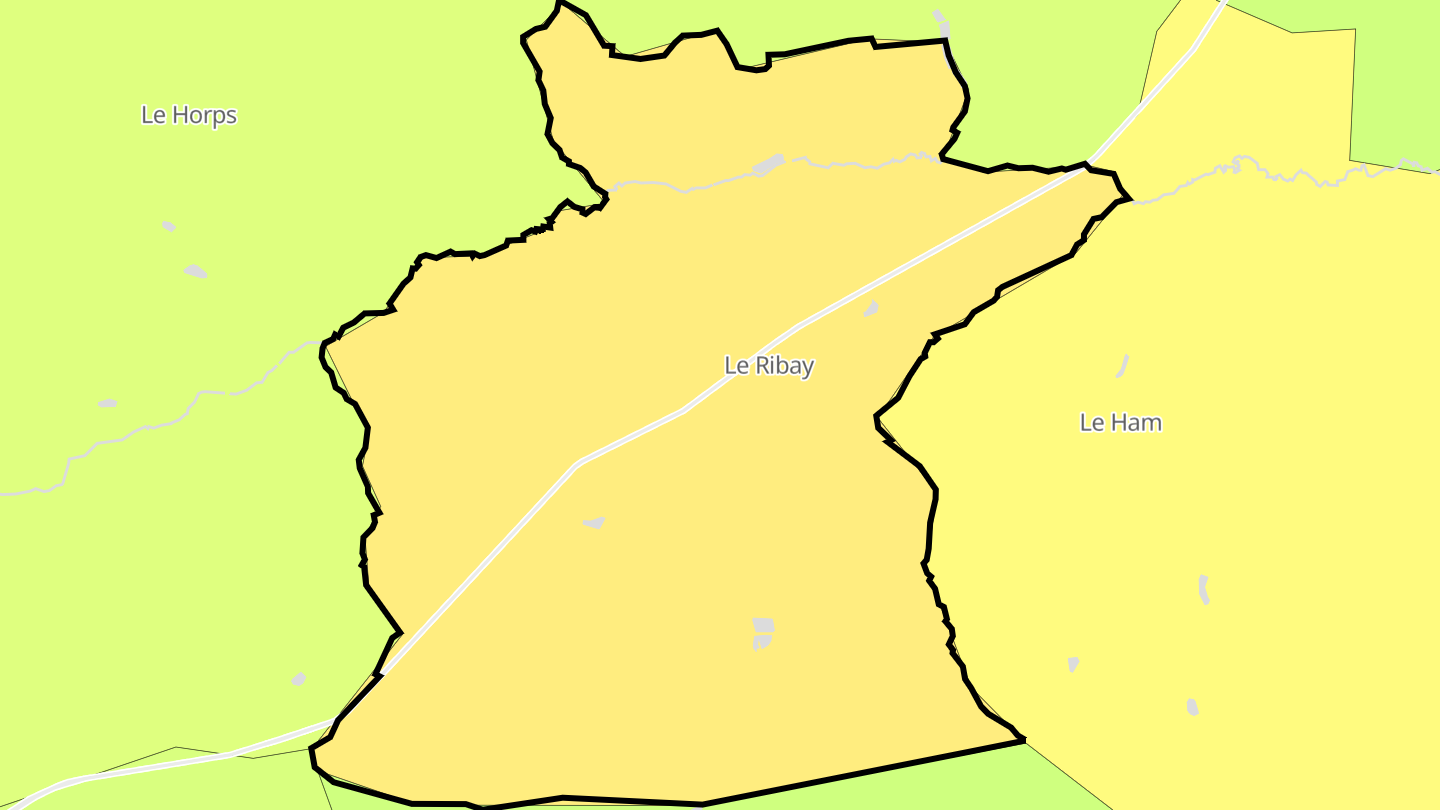 Carte des prix de l'immobilier Le Ribay