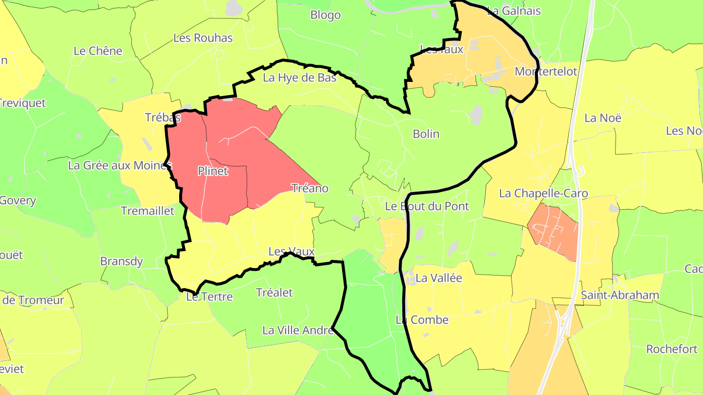 Carte des prix de l'immobilier Le Roc-Saint-André