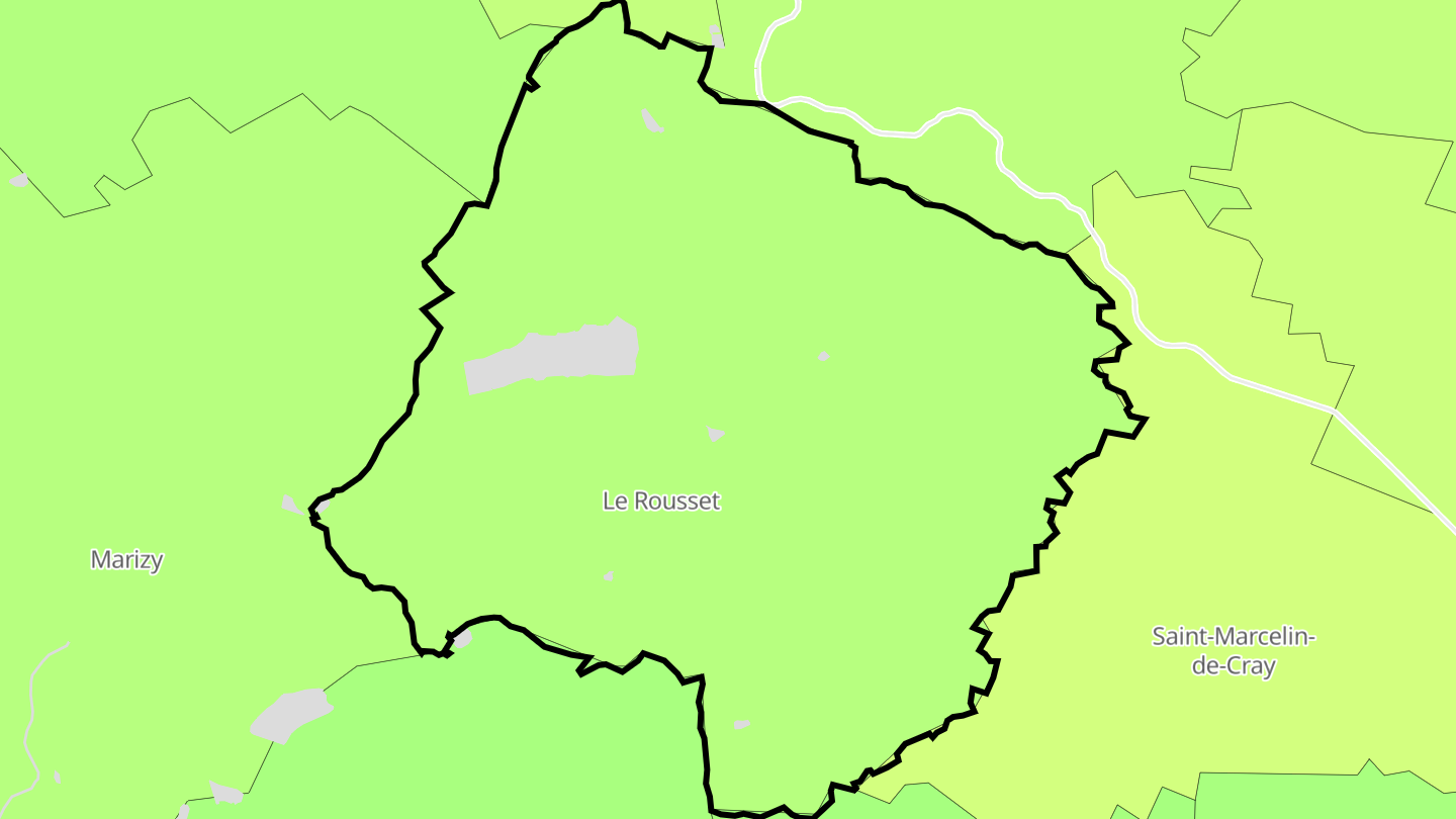 Carte des prix de l'immobilier Le Rousset