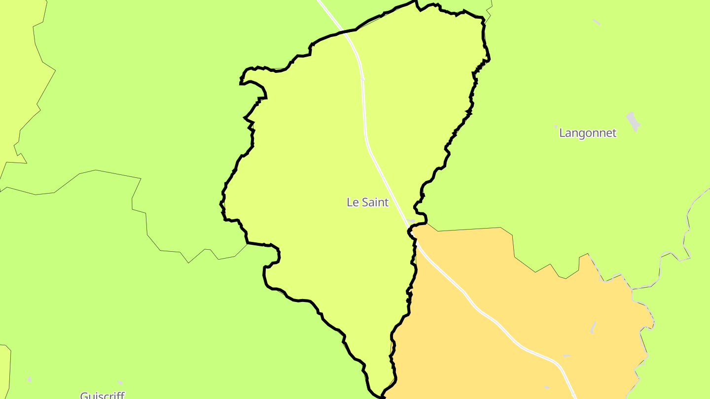 Carte des prix de l'immobilier Le Saint