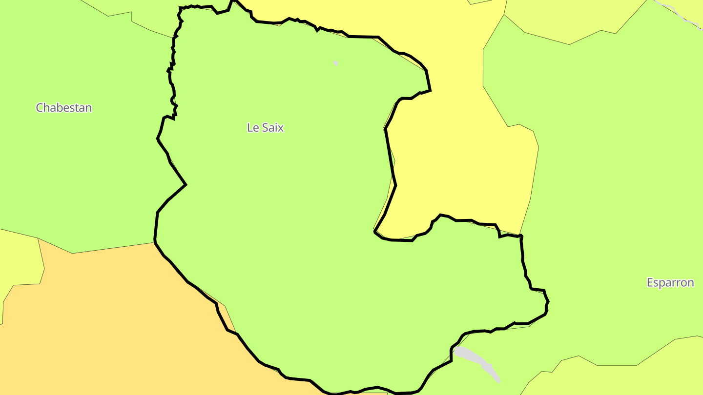 Carte des prix de l'immobilier Le Saix
