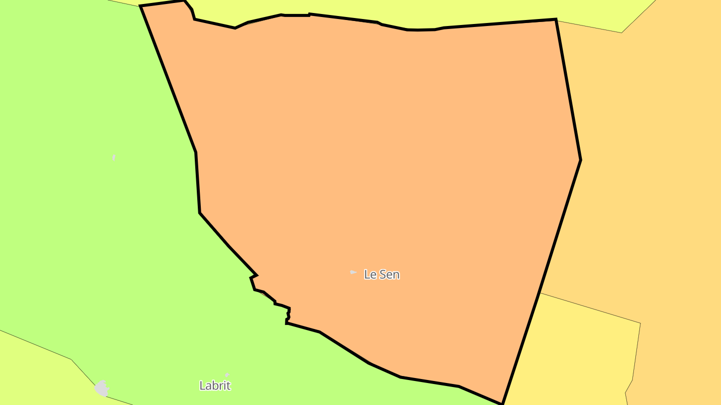 Carte des prix de l'immobilier Le Sen