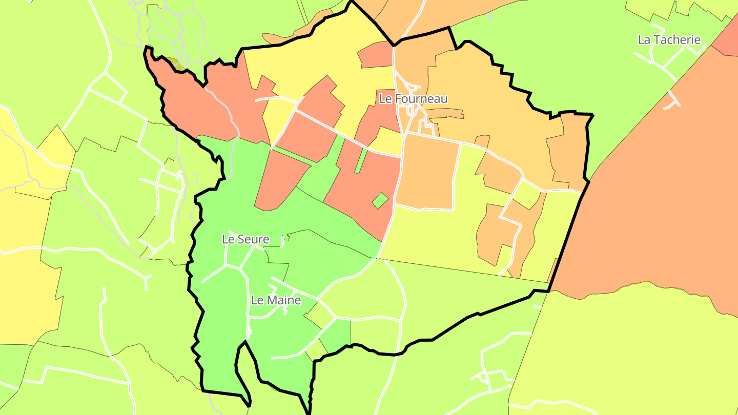 Carte des prix de l'immobilier Le Seure