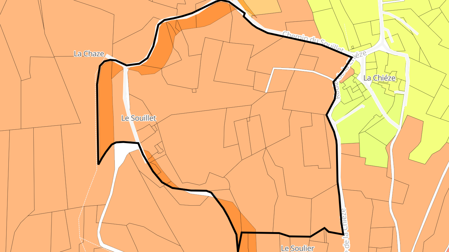 Carte des prix de l'immobilier Le Souillet