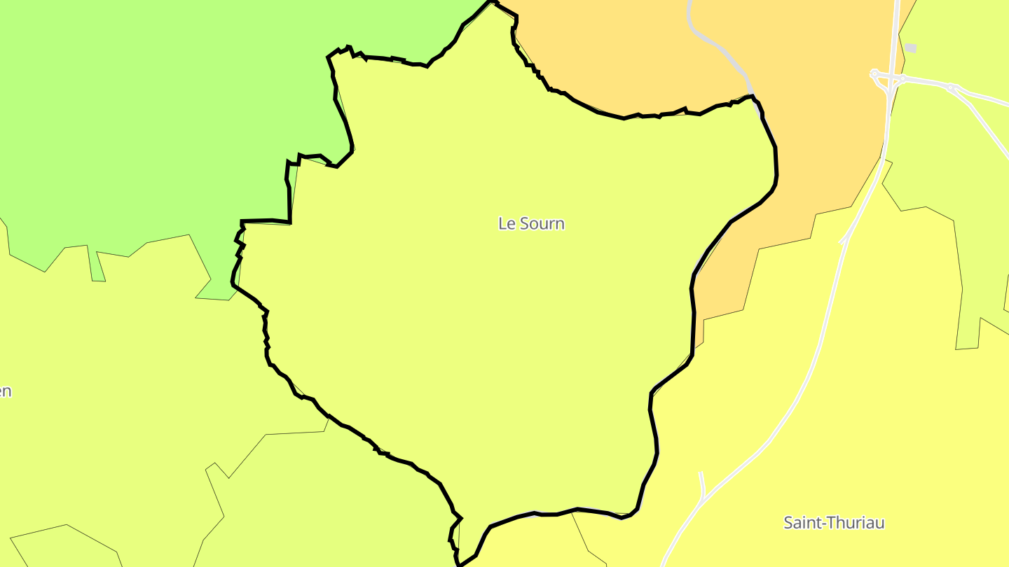 Carte des prix de l'immobilier Le Sourn