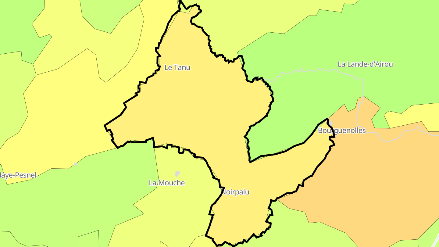Carte des prix de l'immobilier Le Tanu