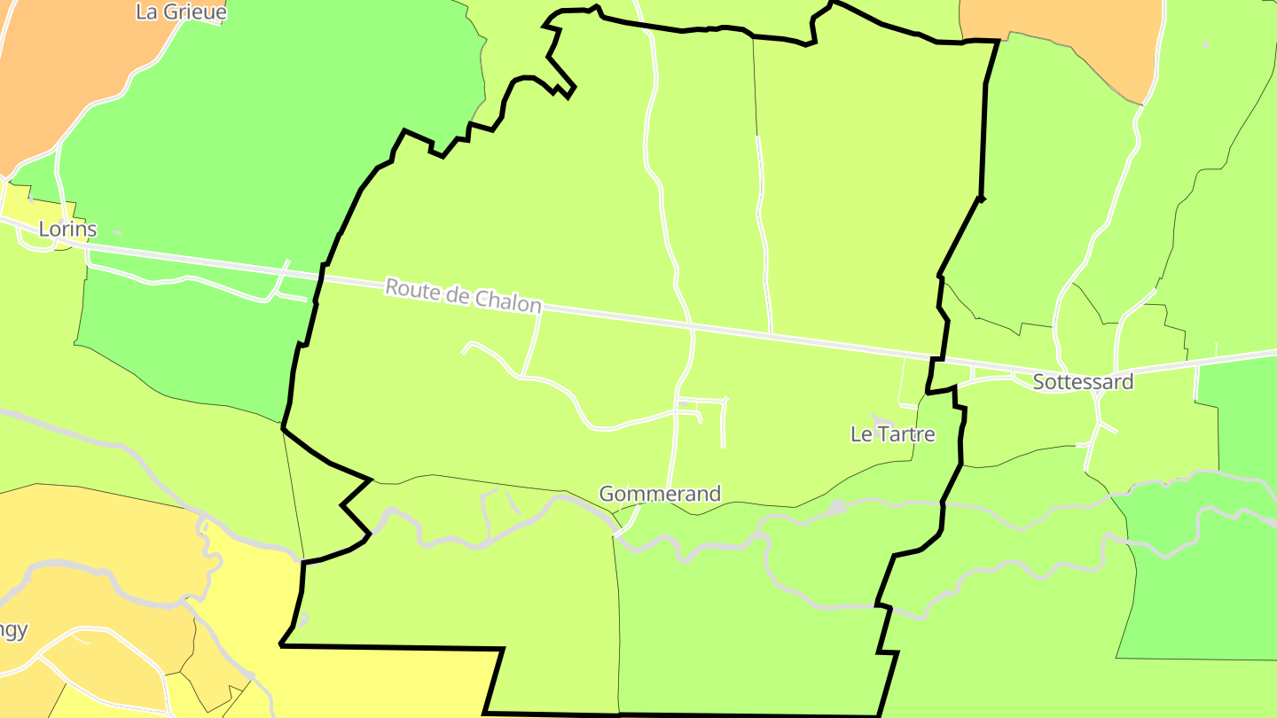 Carte des prix de l'immobilier Le Tartre
