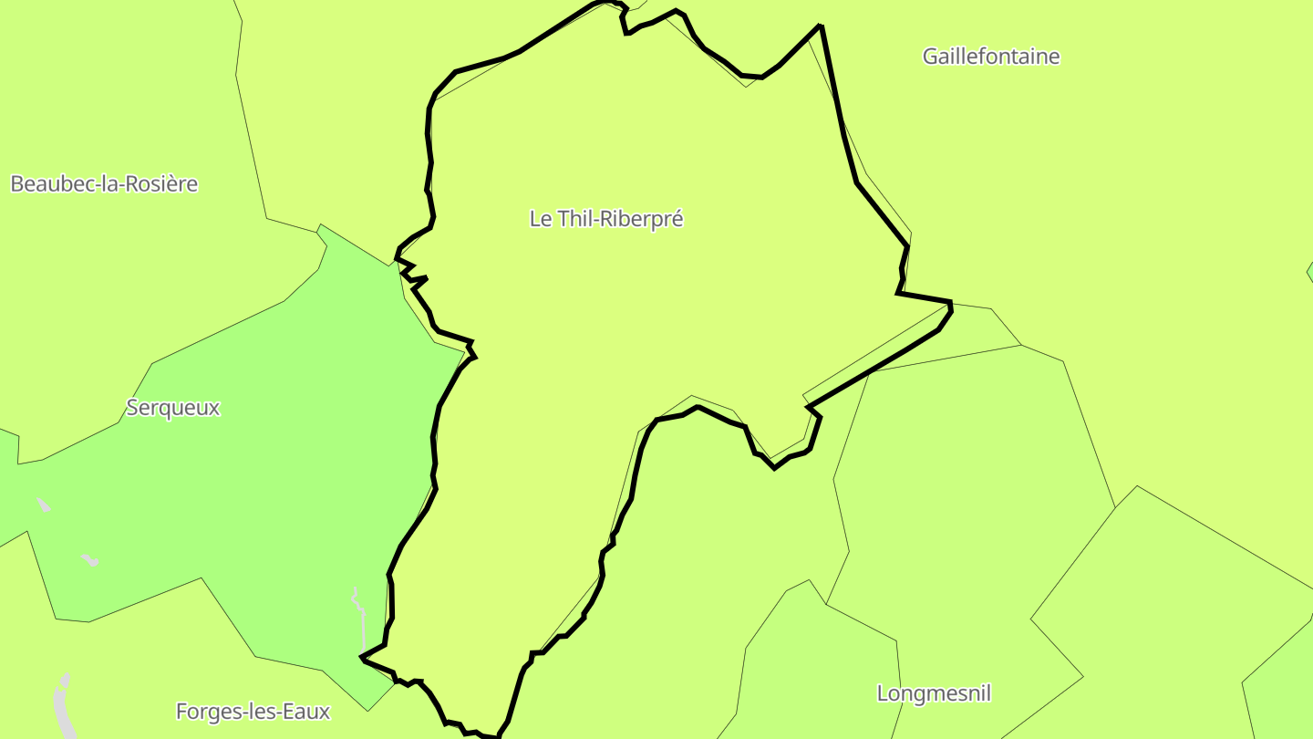 Carte des prix de l'immobilier Le Thil-Riberpré